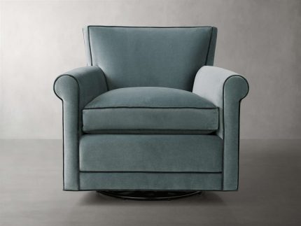 Rudy Rolled Arm Swivel Chair